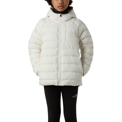 Image of The North Face Girl's Reversible Perrito Hooded Jacket, White Dune, 12 Years