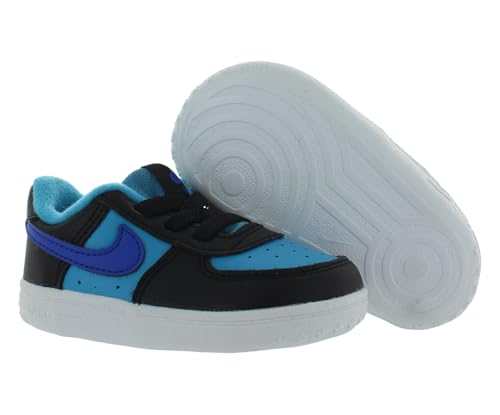 Nike Nike Force 1 Crib Infant/Toddler Shoes Size 4, Color: Black/Racer Blue-Blue