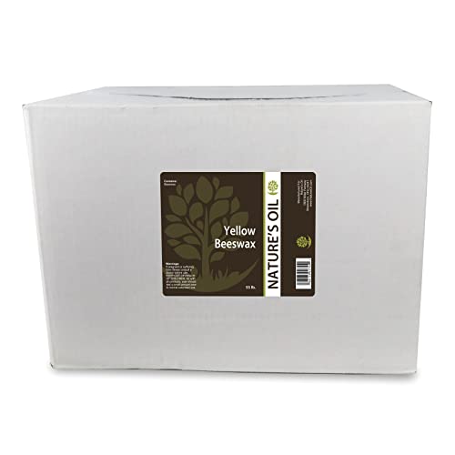 Nature's Oil Yellow Natural Beeswax Pearls, Triple Filtered, 55lbs