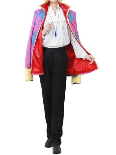miccostumes Mens Costume Anime Cosplay Outfit Full Set Of Coat Shirt Pants With Necklace Accessory(men m)