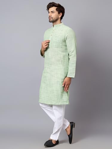 Image of LATEST CHIKAN Men's Cotton Regular Kurta