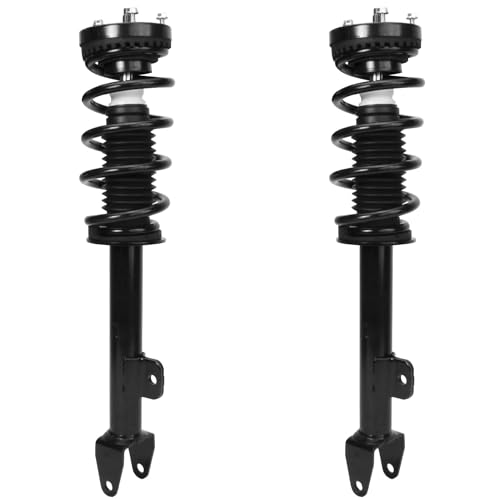 Image of Detroit Axle - Front 2pc Struts for 2012-2023 Chrysler 300 Dodge Challenger 2011-2022 Charger, 2 Struts & Coil Spring Assembly Replacement