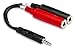 Hosa YMP-137 Stereo Breakout, 3.5 mm TRS to Dual 1/4 Inch TSF