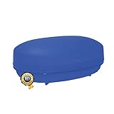 【Material】Die Seifenablage ist aus Kunststoff & in der Farbe blau. Natürlich ist unsere Seifenschale aus Kunststoff mit Ablauf für Wasser o.ä.