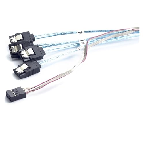 Cable S-AS SFF-8087 a 4*SATA 7P con alimentación 1.0 m