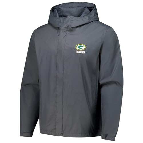 Image of Dunbrooke Men's NFL Tropic Waterproof Packable Full-Zip Hoodie Jacket