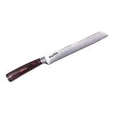 waisnova Serrated Bread Knife with Sheath 8 Inch, Sharpness Blade, Ease of Use, Premium Bread Knife