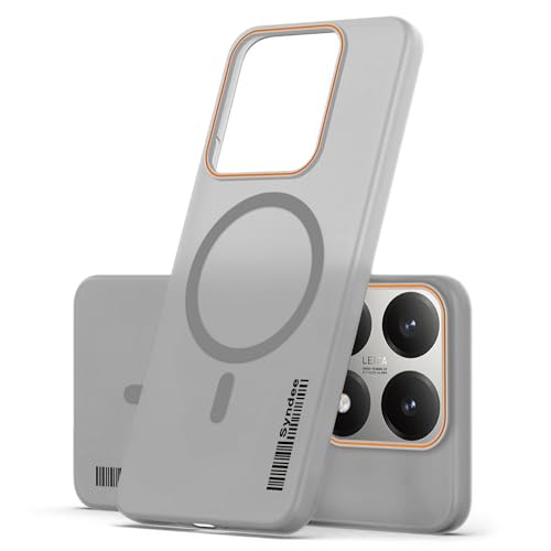 DL3 Mobilak Case Back Cover for Xiaomi 15T, Sleek Frosted Translucent Back Only Compatible with Wireless Magnetic Accessories | Anti-Scratch Shockproof Phone Case