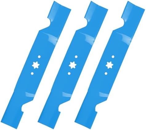 Maxpower 3 Heavy-Duty Blades For Many 50 In. Cut MTD, Cub Cadet, Troy-Bilt Mowers Replaces OEM #'s 742-04053, 942-04053A - Foto 6