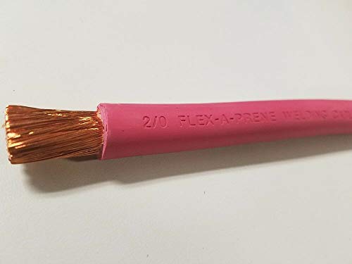 10' 2/0 WELDING BATTERY CABLE RED 600V EPDM HEAVY DUTY COPPER