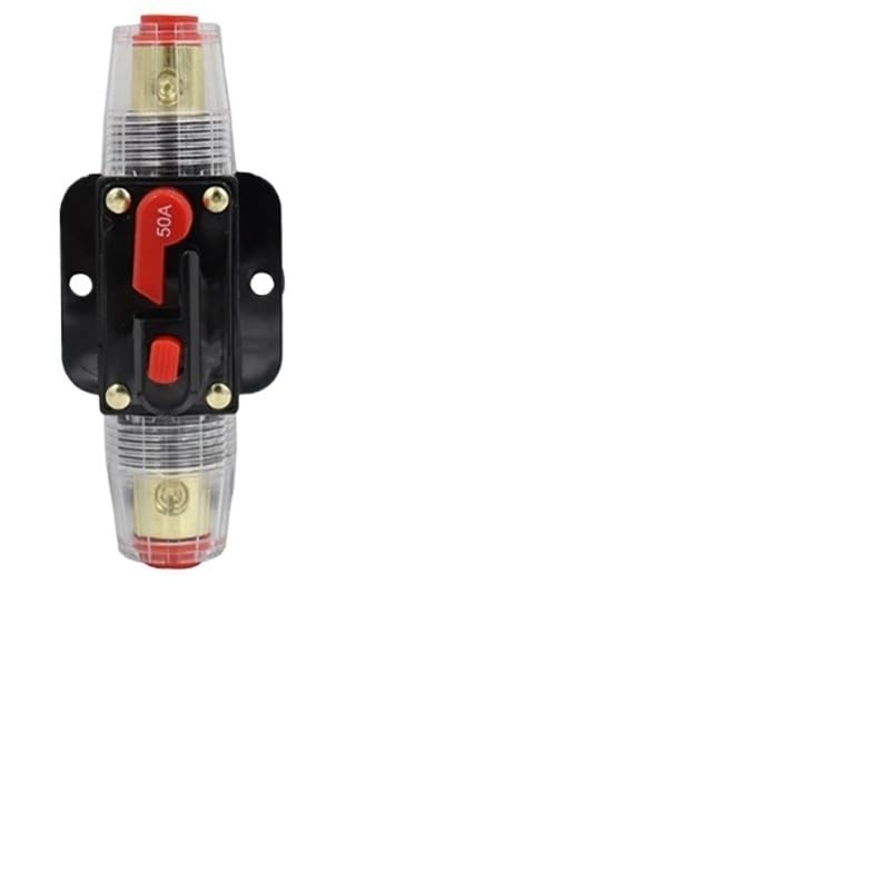 40A 50A 60A 80A 100A 150A 12V Car Truck Audio Modification Stereo Amplifier Circuit Breaker Automatic Reset Fuse Holder(80A)