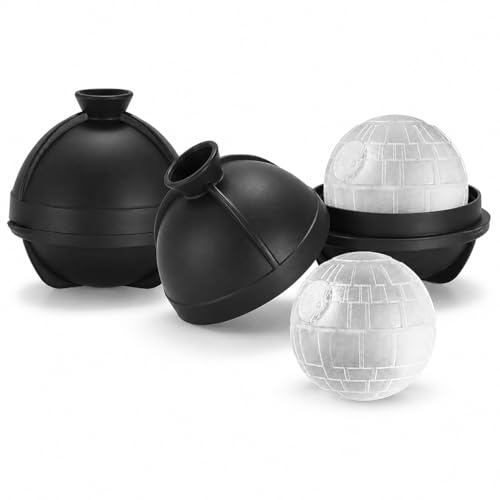 VALOINV Ice Mold Silicone Tray Fun Shaped Ice Cubes for Whiskey & Cocktails Food-Grade BPA-Free Easy Release Slow Melting Ice for Drinks (Star Wars/Soccer/Football Design) (Star Wars)