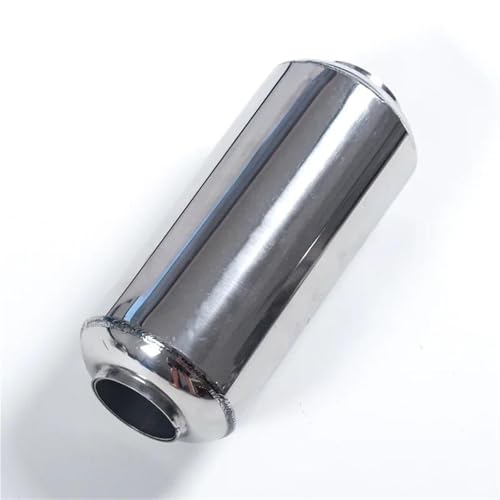Embout d'échappement 63mm universel en acier inoxydable poli pour tube central