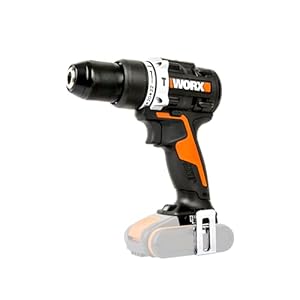 WORX Nitro 18V (20V MAX) Accu-slagboormachine, PowerShare, Borstelloze motor, 60Nm, 13mm Chuck, Variabele snelheidsregeling, LED-licht, kaal gereedschap, WX352.9