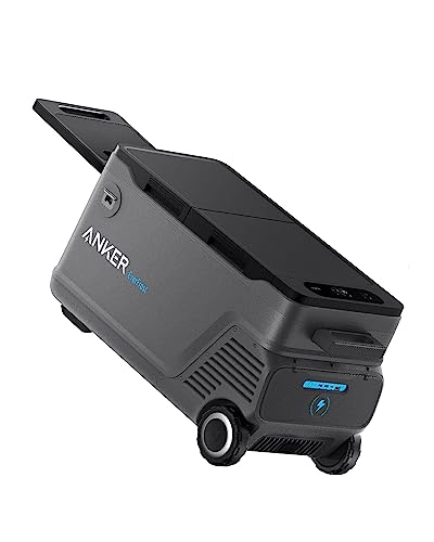 Image of Anker EverFrost 50 Powered Cooler, 53L Portable Refrigerator for Car, Powered Cooler with 299Wh Battery, Powered by AC /DC or Solar, for Outdoor Camping, Travel, and Fishing, Fits in Trucks
