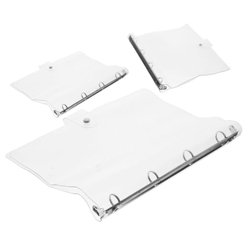 Chemises transparentes STOBAZA : lot de 3 classeurs protecteurs détachables