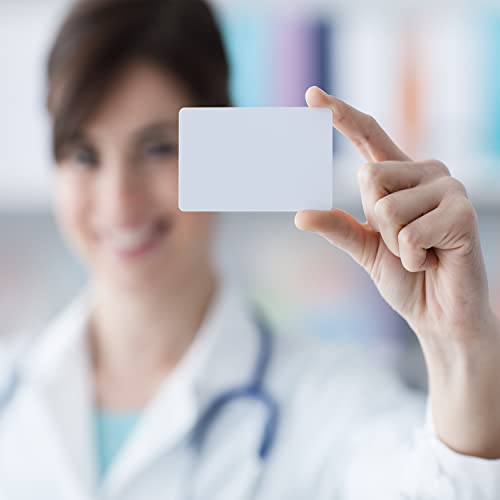 200Pcs Blank Business Card, Kraft Paper Learning Card, Note Card, Thanksgiving Day Message Gift Card (White) #TOP3