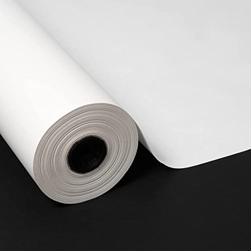 PAKOT Bobina Papel de Regalo Kraft Reciclado Blanco - Rollo Grande 70CM x 50M Cover