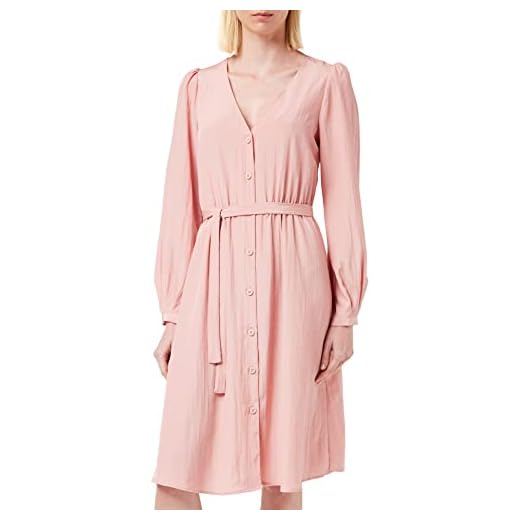 Vila Vipaddy L/S klänning för kvinnor, Rosébrun, 38 SE