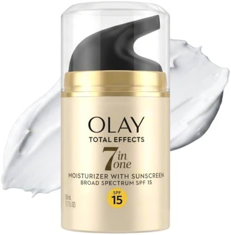 OLAY Total Effects 7-in-1 Anti-Aging Face Moisturizer with SPF 15, Fragrance-Free 1.7 oz
