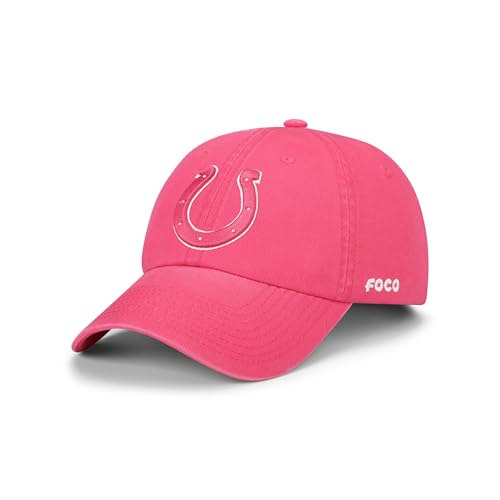 FOCO Indianapolis Colts NFL Magenta & White Casual Cap - Magenta