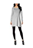  Laura Scott Damen-Kleid Strickkleid Grau Größe 36