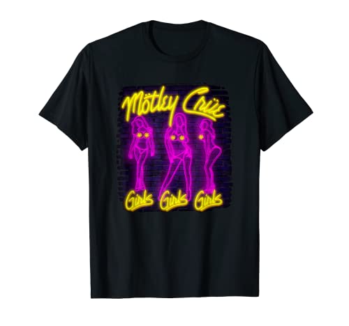 Mötley Crüe - Sweet to Eat Neon Girls Girls Girls T-Shirt Cover