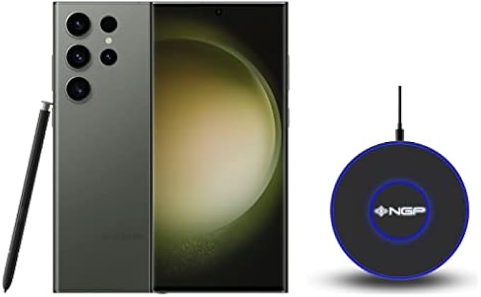 SAMSUNG Galaxy S23 Ultra 5G S9180 Dual 512GB 12GB RAM, 200 MP Camera, Factory Unlocked, NGP Wireless Charger Included– Green