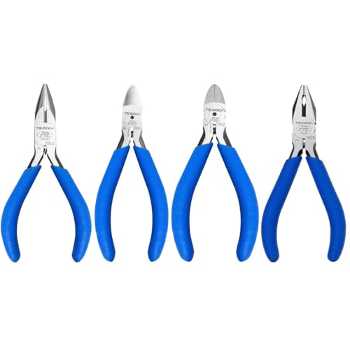 (TND-05) 手のひらサイズの本格派!プチサイズ工具4点セットDIY プロ仕様 ラジオペンチ ニッパー プラスチックニッパー