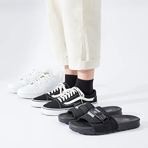 J-Box 8 Packs Cotton Socks For Men Black Low Cut Breathable Multipairs Running For Men Ankle Socks #TOP5