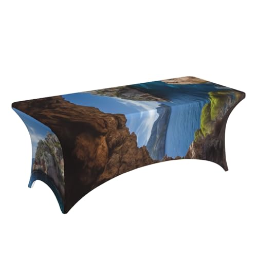 Nappe en élasthanne pour tables rectangulaires de 1,8m Arche de Majorque