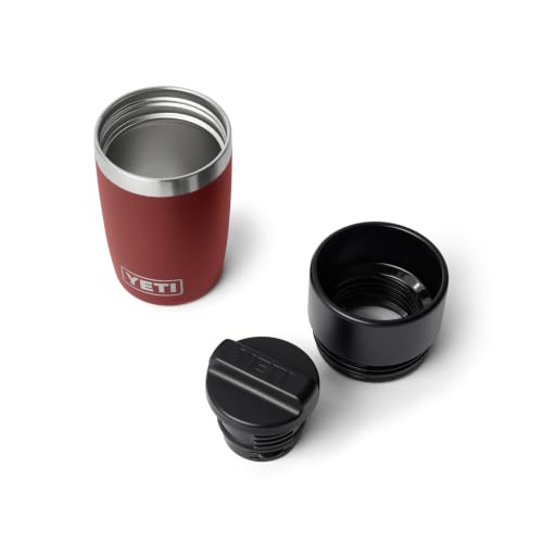 Image of YETI Rambler 8 oz Travel Bottle, Stainless Steel, Vacuum Insulated with Leakproof Commuter Cap, Stag Red
