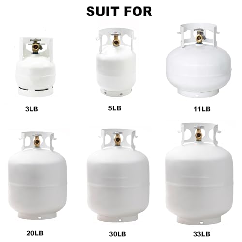 Sidasu Propane Tank Storage Cabinet - 31"x30"x35" Yellow Steel Box Holds 4 Cylinders (Fits 3,5,11,20,30,33lb Tanks)