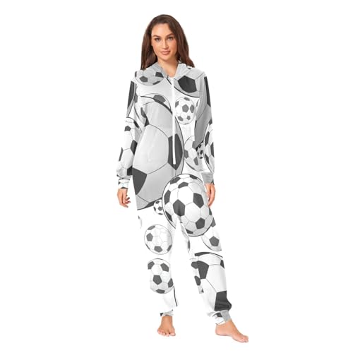 Pijama de fútbol para noches familiares de Navidad y sofá en invierno