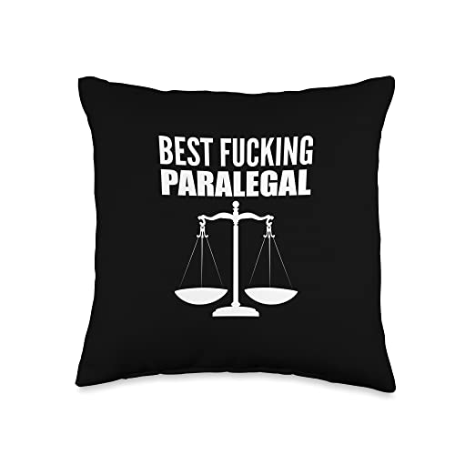 Best Fucking Paralegal Legal Assistant Throw Pillow