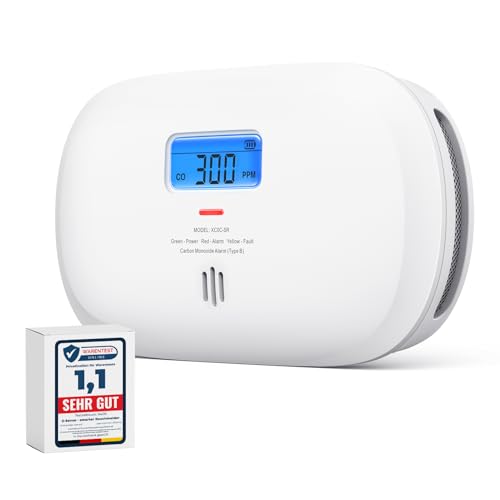 X-Sense Détecteur de Monoxyde de Carbone Autonome,...