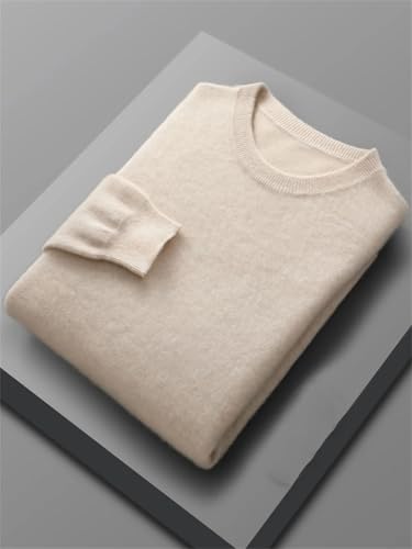 Men's Cashmere Sweater Crew Neck Thick Knit Pullover Knitted Long Sleeve Sim Fit Jumper2