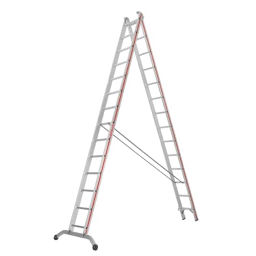 HYMER Mehrzweckleiter , zweiteilig SC60 , 2x14 Sprossen, 604528