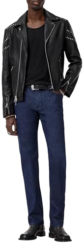 John Varvatos Men's Daniel Biker Leather Jacket3