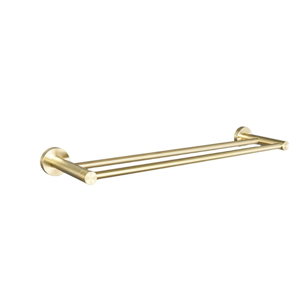 Barre porte-serviettes doré brossé chic pour salle de bain moderne BG