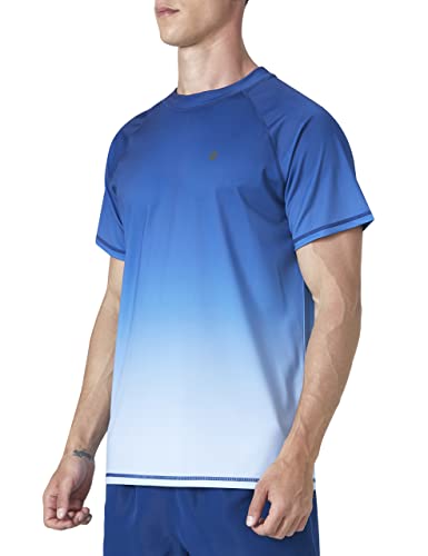 NOMINATE Mens Short Sleeve Swim Shirts Rash Guard UPF50 Sun Protection Quick Dry Beach Shirts Fishing T-Shirts2