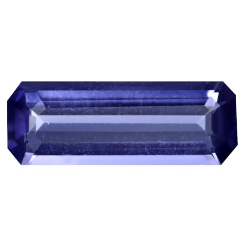 Iolite bleue de Ceylan pour création de bague sur mesure, gemme naturelle octogone L