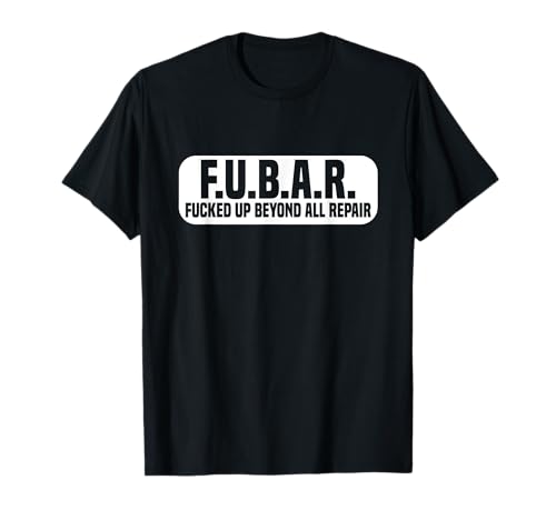 Camiseta de motocicleta divertida motorista camisas regalo FUBAR humor adulto Camiseta
