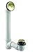 Westbrass Tip-Toe Sch. 40 PVC Bath Waste with One-Hole Elbow, Polished Brass, D49321-01