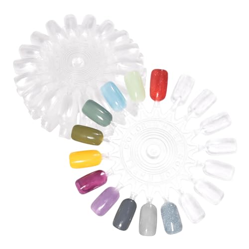 siyuwuro 20Pcs False Nail Swatches Wheels for 360 Color...