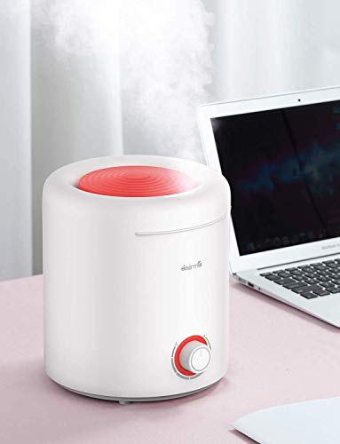 Image of Deerma F301 Ultrasonic Air Humidifier Manual Essential Oil Aroma Diffuser Mist Maker with 360 Degree Rotatory Nozzle & Whisper Quiet Operation (2.5l), White