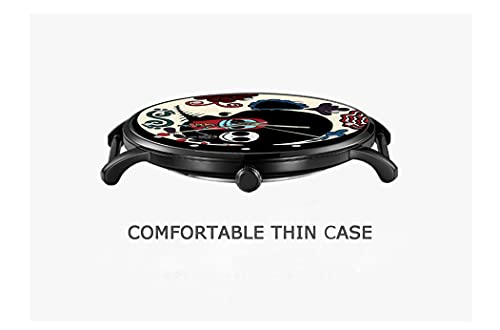 Ptcrmg The Nightmare Before Christmas Cute Sally Image Custom Quartz Watch Leather Strap Sports Watch Business Leisure Men's Women's Unisex Watch #TOP3