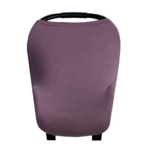 Image of Copper Pearl Multi-Use Cover: Car Seat Covers, Nursing Cover, and Stroller Cover for Sun - Stretchy Fabric, All-Season Use, Stylish Designs, Easy Access for Moms - Plum