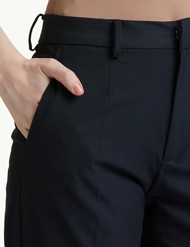 Image of Amazon Brand - Symbol Women's Tapered Fit Formal Trouser (Mid Rise | Ankle Length |Formal Pants | Office Wear) (Available in Plus Sizes)