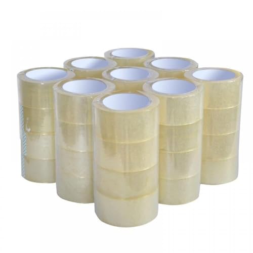 IACGRQS 36 Rolls Carton Heavy Duty Sealing Packing Tape Clear 110 Yard Rolls 2 Mill Tape